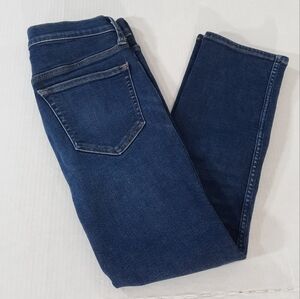 J. Crew Straight Leg Jeans in Dark Blue Denim